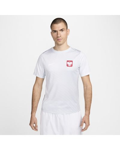 Nike Poland Academy Pro Dri-fit Football Short-sleeve Top Polyester - White