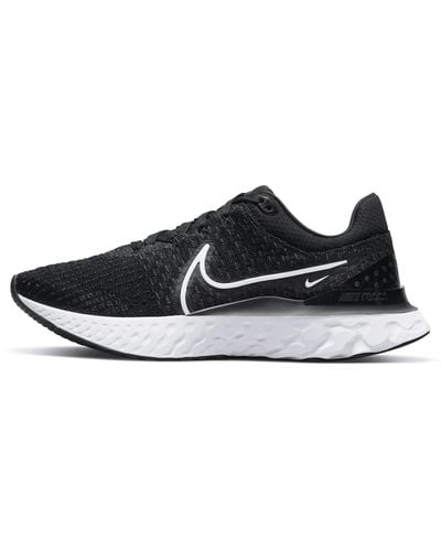Nike React Infinity Run Flyknit 3 Road Running Shoes - Black