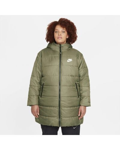 Nike Sportswear Therma-fit Repel Hooded Parka (plus - Green