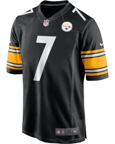 Nike Nfl Pittsburgh Steelers (ben Roethlisberger) American-football-wedstrijdjersey - Zwart