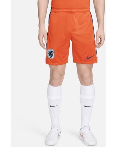 Nike Netherlands 2024 Stadium Home Dri-fit Football Replica Shorts 50% Recycled Polyester - Orange