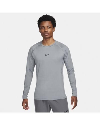 Nike Pro Warm Long-sleeve Top - Grey