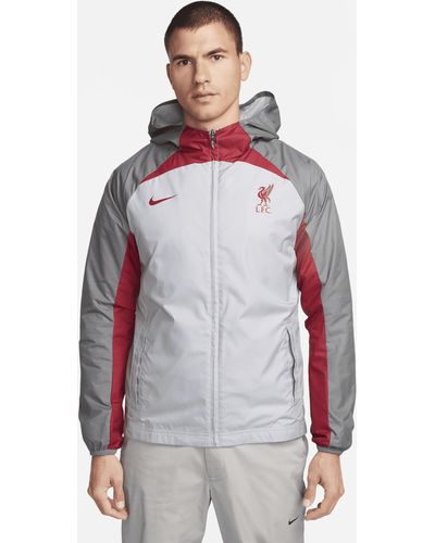 Liverpool F.C. Strike Third Men's Nike Dri-FIT Football Hooded Tracksuit  Jacket. Nike CA