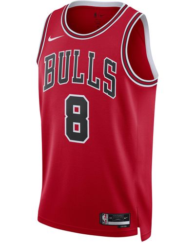 Nike Chicago Bulls Icon Edition 2022/23 Dri-fit Nba Swingman Jersey - Red
