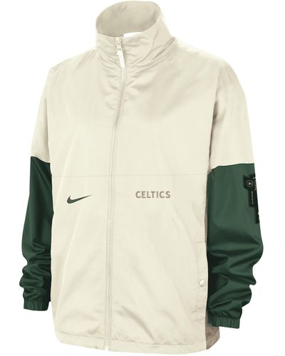 Nike Boston Celtics Starting 5 2023/24 City Edition Nba Courtside Jacket - Natural