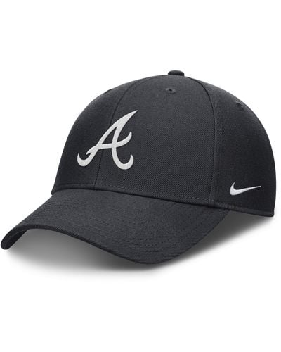 Nike Atlanta Braves Evergreen Club Dri-fit Mlb Adjustable Hat - Blue