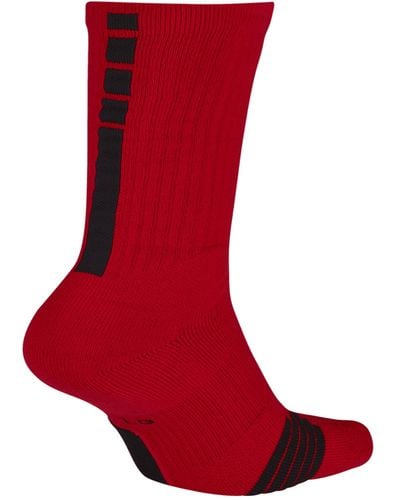 Nike Elite Crew Basketball Socks Polyester/nylon/cotton - Red