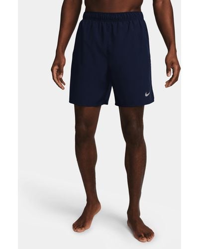 Nike Challenger Dri-fit 7" Brief-lined Running Shorts - Blue