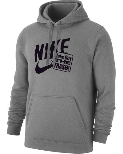 Nike Club Fleece Golf Pullover Hoodie - Gray