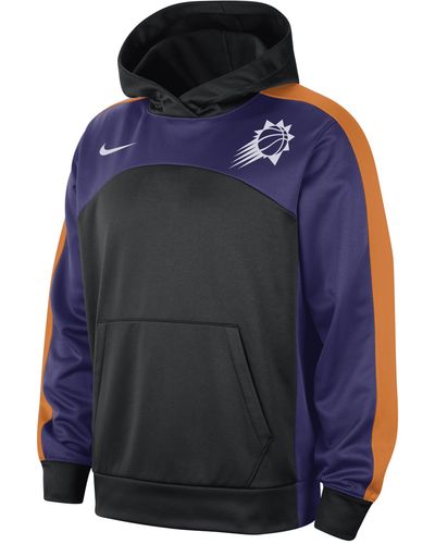 Nike Phoenix Suns Starting 5 Therma-fit Nba Graphic Hoodie Polyester - Blue