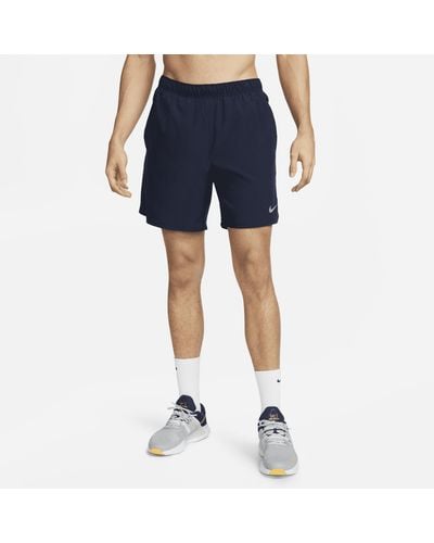 Nike Shorts da running dri-fit 2 in 1 18 cm challenger - Blu