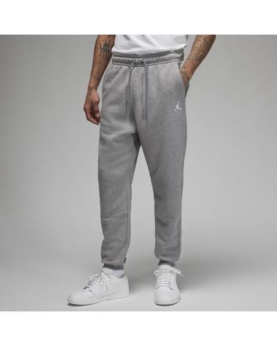 Nike Jordan Brooklyn Fleece Tracksuit Bottoms Cotton - Grey