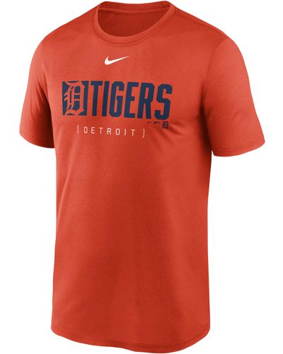 Nike Detroit Tigers Knockout Legend Dri-fit Mlb T-shirt - Red