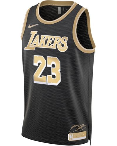 Nike Lebron James Los Angeles Lakers 2024 Select Series Dri-fit Nba Swingman Jersey Polyester - Black