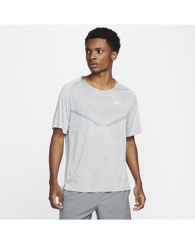 Nike Dri-fit Adv Techknit Ultra Short-sleeve Running Top - White