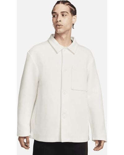 Nike Sportswear Tech Fleece Reimagined Oversized Shacket - White