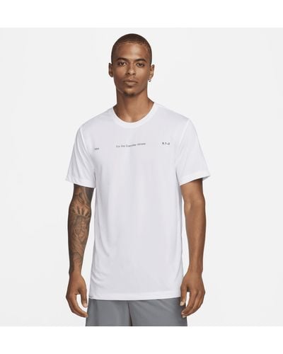 Nike T-shirt da fitness dri-fit - Bianco