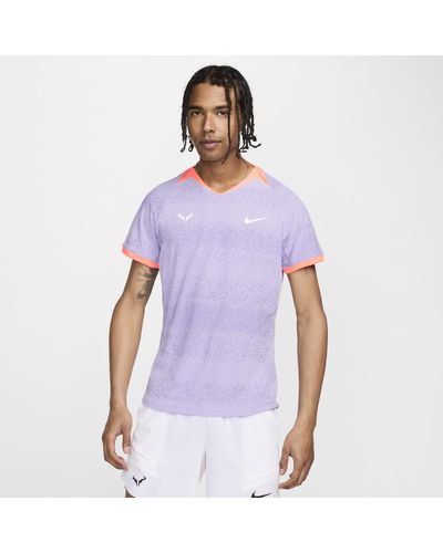 Nike Rafa Dri-fit Adv Short-sleeve Tennis Top - Purple