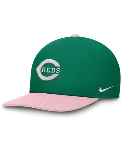 Nike Cincinnati Reds Malachite Pro Dri-fit Mlb Adjustable Hat - Green