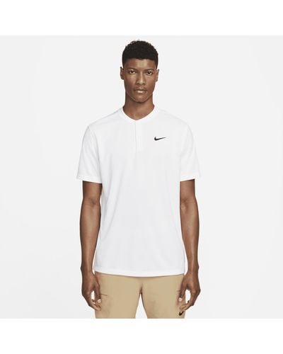 White nike polo sale shirt