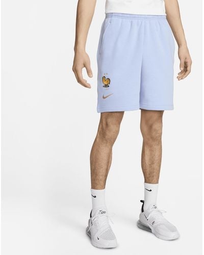 Nike Fff Football Fleece Shorts Polyester - Blue