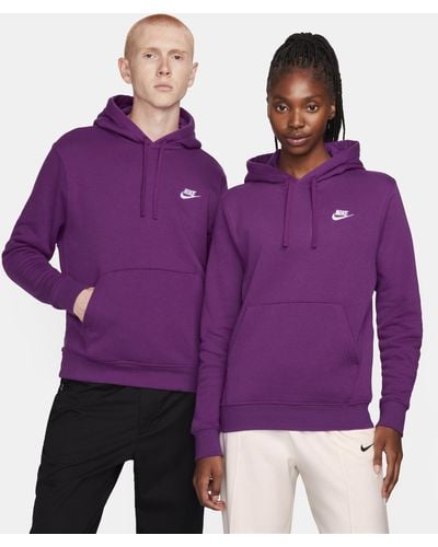 Nike Club Full-zip Hoodie - Purple