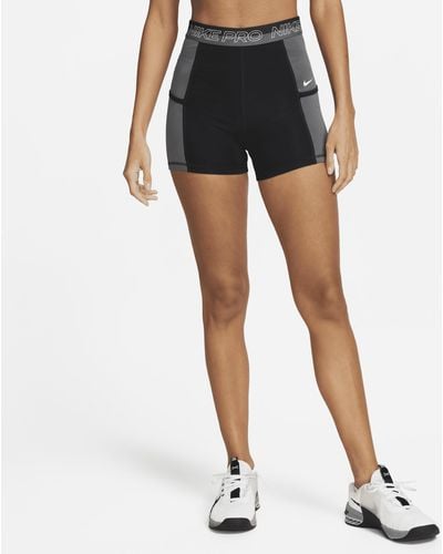 Nike Pro Women's 3 Shorts - Black & Yellow