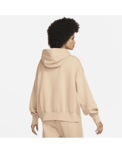 Nike Felpa pullover ultraoversize con cappuccio sportswear phoenix fleece - Marrone