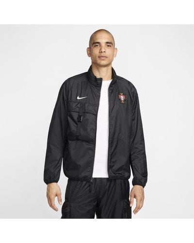Nike Portugal Football Jacket 50% Recycled Polyester - Black