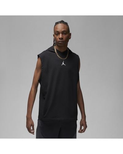 Nike Dri-fit Sport Fleece Sleeveless Hoodie - Black