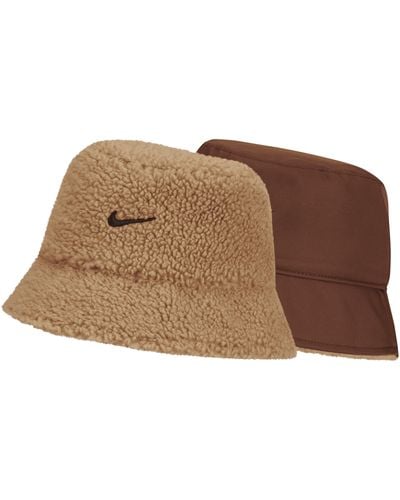 Nike Sportswear Reversible Fleece Bucket Hat - Brown