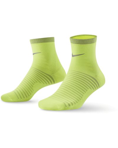 Nike Spark Lightweight Running Ankle Socks - Green