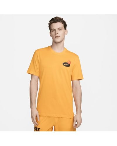 Nike Fitnessshirt Met Dri-fit - Oranje