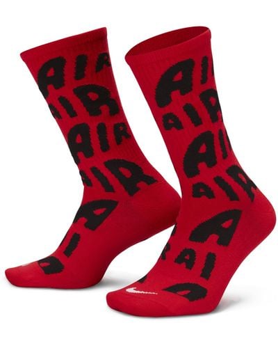 Nike Everyday Essentials Crew Socks - Red