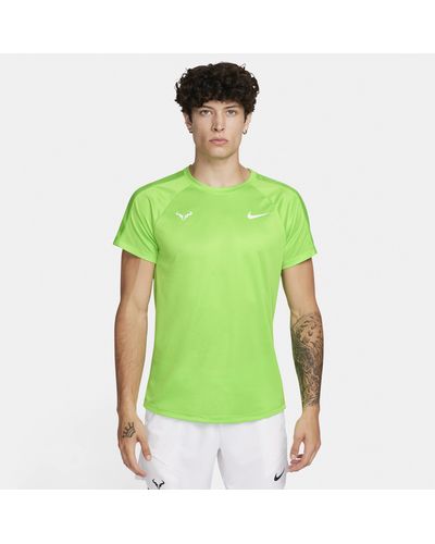 Nike Rafa Challenger Dri-fit Short-sleeve Tennis Top - Green