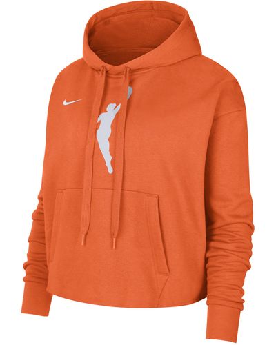 Nike Felpa pullover con cappuccio team 13 courtside wnba - Arancione