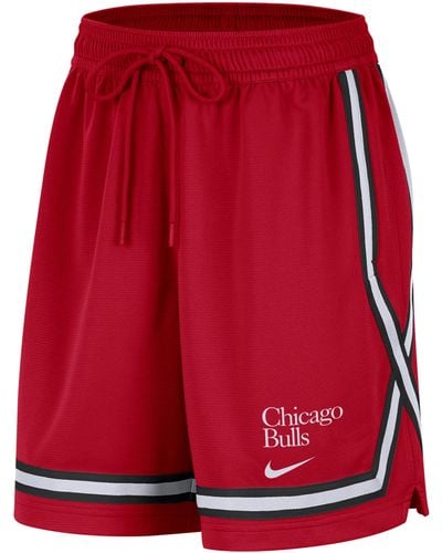 Nike Chicago Bulls Fly Crossover Dri-fit Nba Basketball Graphic Shorts Polyester - Red