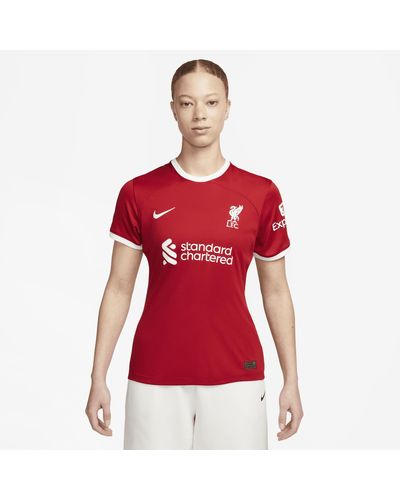 Nike Liverpool F.c. 2023/24 Stadium Home Dri-fit Football Shirt 50% Recycled Polyester - Red