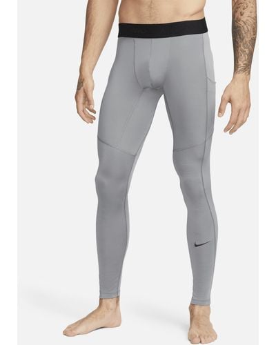 Nike Pro Dri-fit Fitness Tights Polyester - Gray