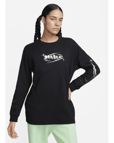 Nike Sportswear Long-sleeve T-shirt 50% Organic Cotton - Black