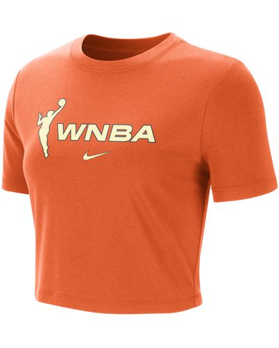 Nike Team 13 Wnba Crop T-shirt - Orange