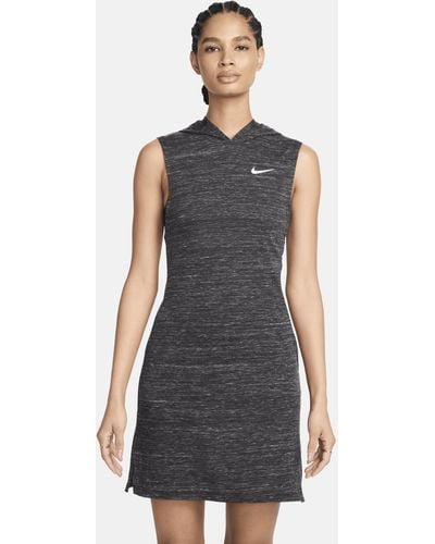 Nike Swim Essential Hooded Cover-up Dress - Black