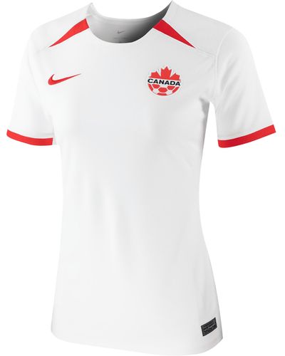 Nike Canada 2023 Stadium Away Dri-fit Soccer Jersey - White