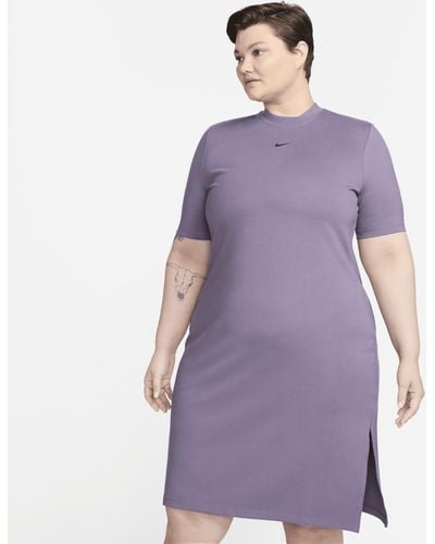 Nike Sportswear Essential Midi Dress (plus Size) - Purple