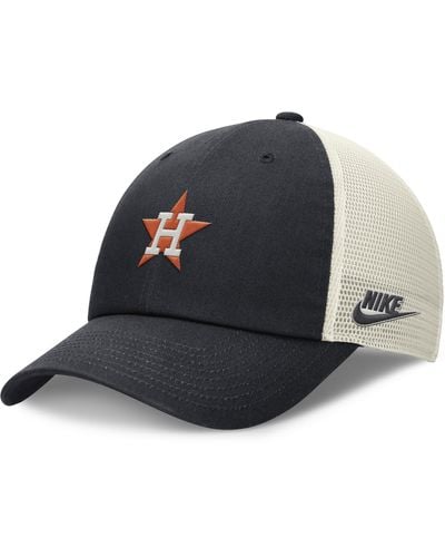 Nike Houston Astros Rewind Cooperstown Club Mlb Trucker Adjustable Hat - Blue
