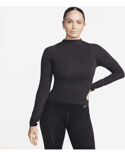 Nike Zenvy Dri-fit Long-sleeve Top - Black