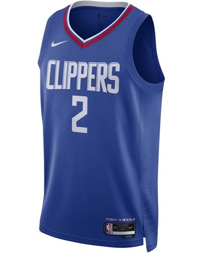 Nike La Clippers Icon Edition 2022/23 Dri-fit Nba Swingman Jersey - Blue