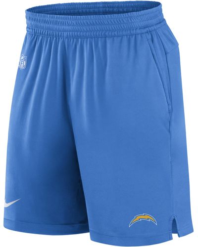 Nike Dri-fit Sideline (nfl Los Angeles Chargers) Shorts - Blue