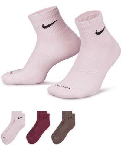 Nike Everyday Plus Cushioned Training Ankle Socks - Multicolor