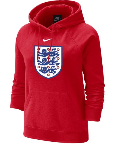 Nike England Varsity Fleece Hoodie - Red